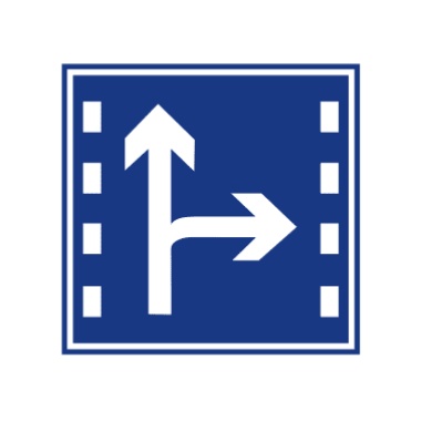 直行和右轉合用車道